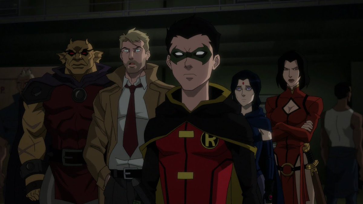 Justice League Dark: Apokolips WarIt's a little bit difficult to figure out what Damian's been doing in the past 2 years since the world went to hell. He's reformed the League Of Assassins. Hd tries to revive Dick who died saving him who he calls his brother.