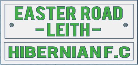 Any #Hibs fans out there? 
If I get enough interest, I will do a run of these street sign plaques. 
Thanks.