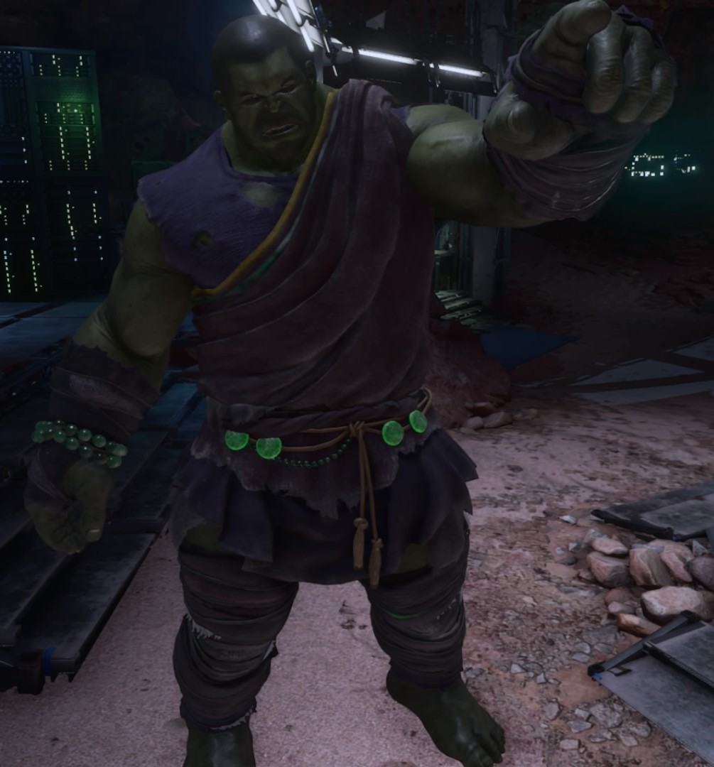 Monk Hulk. And the only interesting Kate thing so far are these glitches trying to find a skin for her. Intel Hulk also exists in PlayStation for some reason