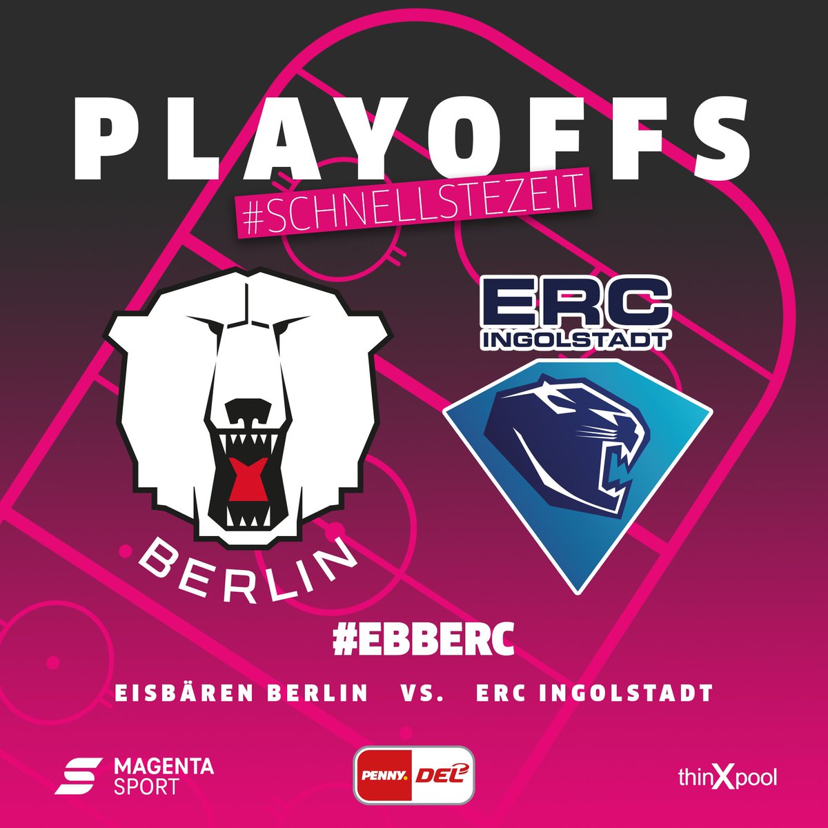 #playoffsbaby 🏒 #schnellstezeit Morgen geht’s nach Berlin. Alles #LIVE bei #MagentaSport