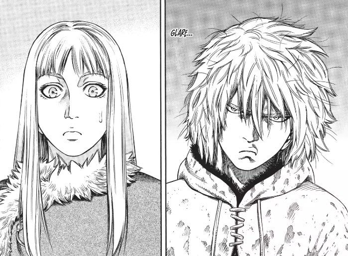 Unlike Thorfinn, Canute was religious, soft-hearted and innocent. He was able to achieve what Thorfinn had dedicated his life to in seconds.The boy with no blood on his hands had more influence and power over the boy who had nothing BUT blood on his hands. Relating back to