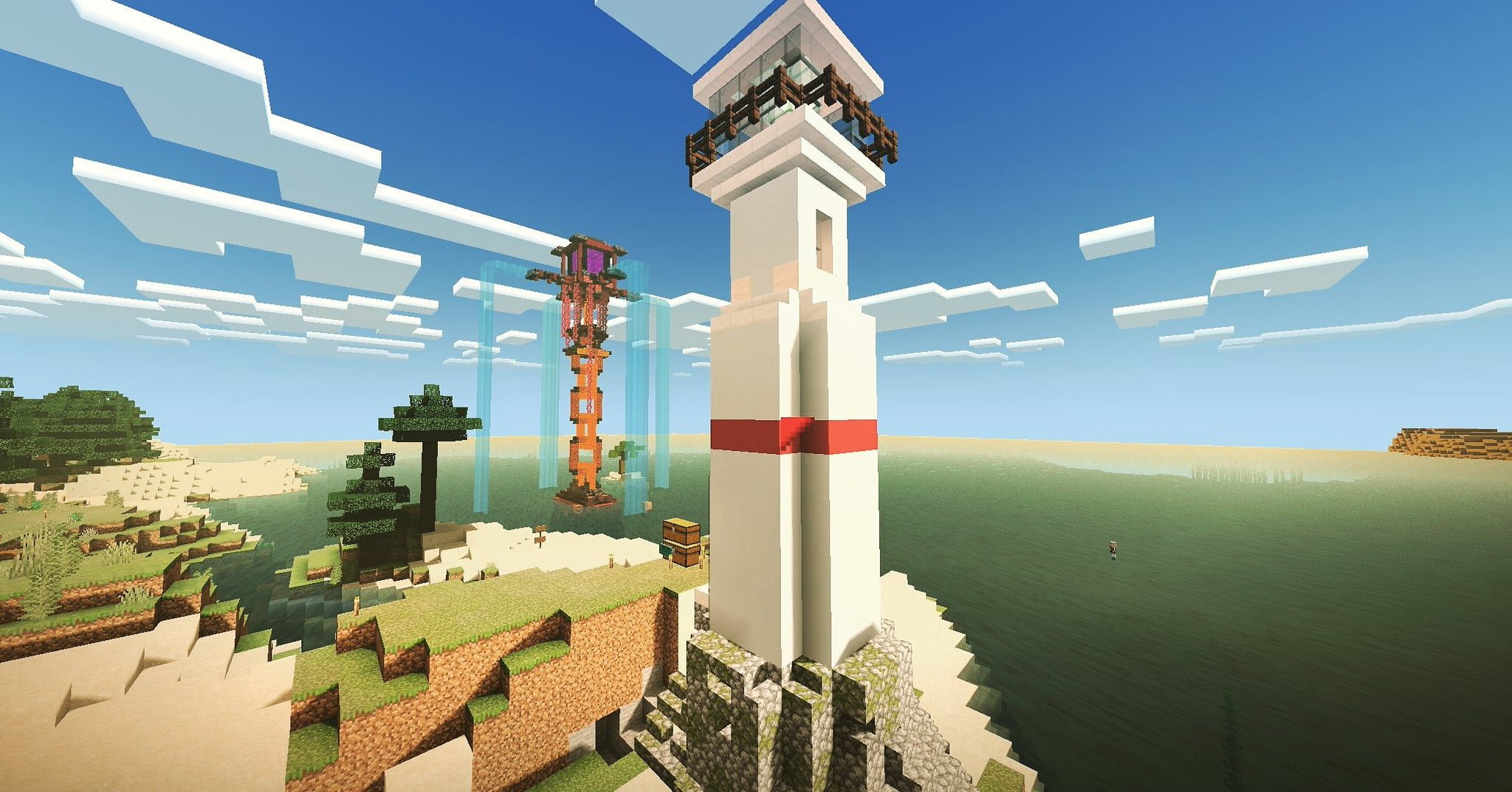 Btms Be Al Twitter Btms 燈塔和地獄門塔以及在海上的腐芙 Minecraft Minecraftbuilds Minecraftbedrock Mc Mcpe 我的世界 當個創世神 建築 麥塊 麥塊建築