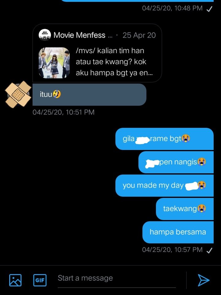 1 year ago today april 25, 2021tepat setaun lalu namatin school, ngrasa hampa bgt sm endingnya (dlu blm kenal istilah 2nd lead krn baru bgt liat kekoreaan)smpe akhrnya ntip tmen buat krim menfess ini, udh setaun ga nyangka masi ada HAHHAHA https://twitter.com/moviemenfes/status/1254075238909788160?s=19