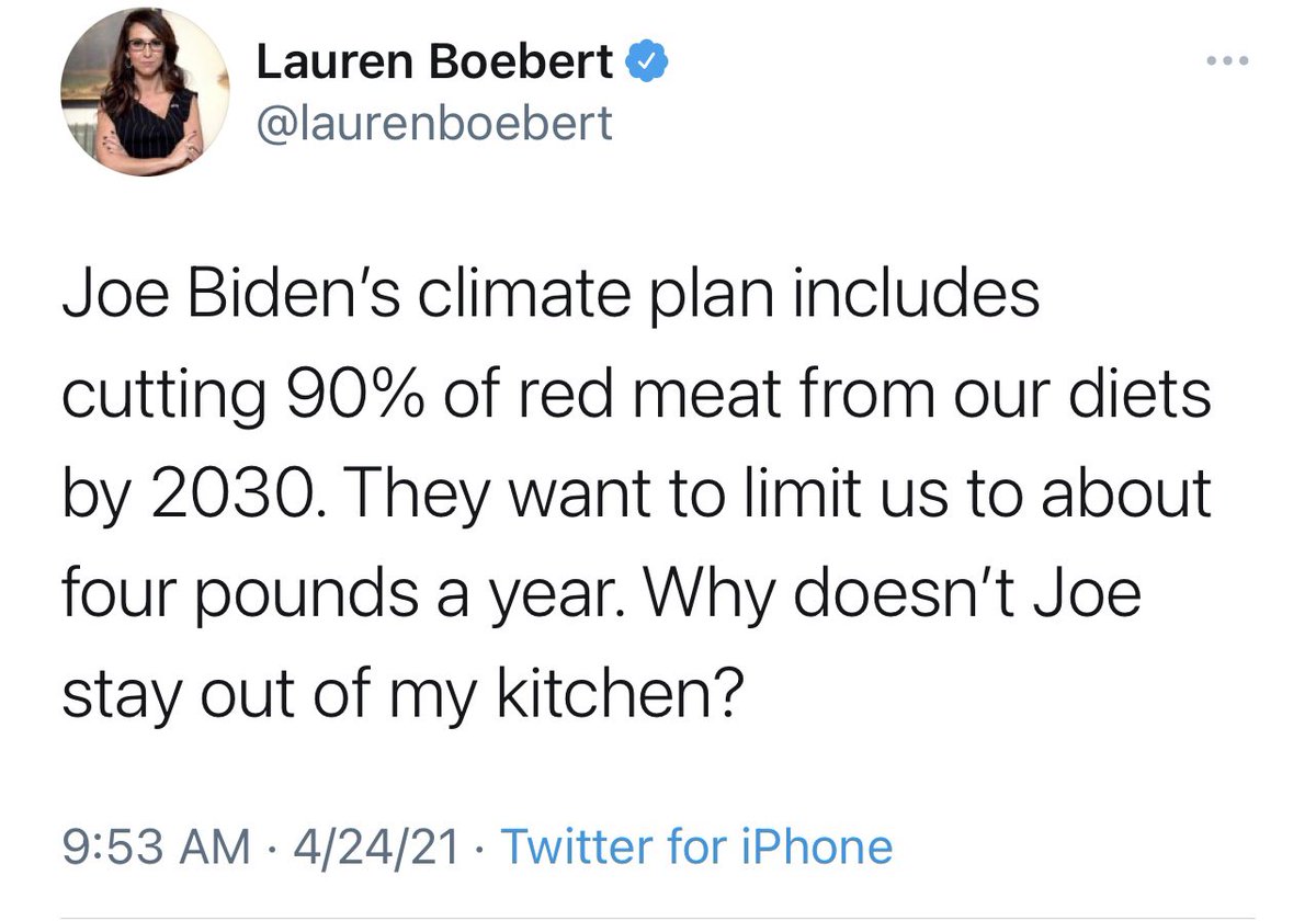 This stuff is completely imaginary. Biden has not proposed any limit on Americans’ meat consumption.What happened: 1) The Daily Mail ran an article that dishonestly connected Biden’s climate plan with a not-at-all-about-Biden study. 2) Others on the right just ran with this.