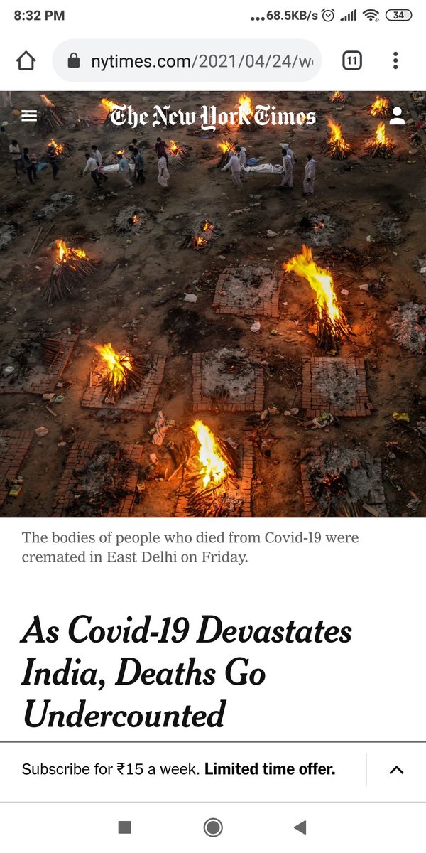 cssachinsoni's tweet photo. Real picture is far away from the reported figure as per New York Times. 
@PMOIndia @ArvindKejriwal @BJP4India @INCIndia @raghav_chadha @AmitShah @aajtak @ZeeNews @Republic_Bharat https://t.co/ifSBH69sMw