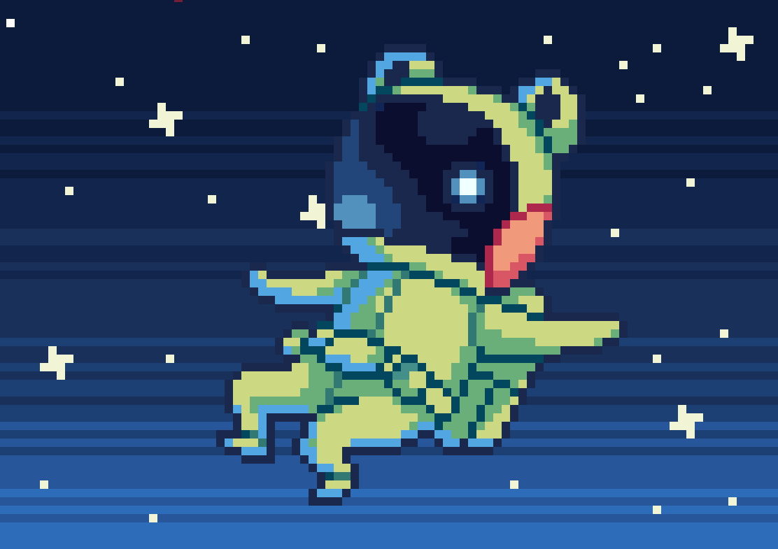 silkanide's tweet photo. astrofroggy #pixelart #pixelartist #frogpon #ドット絵 https://t.co/86AUntAQ3u