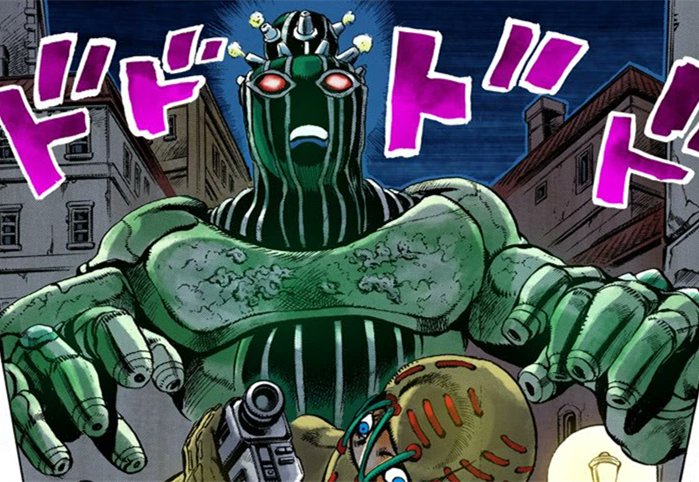 When it comes to Toku, I'm more into Godzilla and the Ultra series. But looking at the designs (especially in the KR manga series) I definitely see the influence in Araki's more robotic Stands.

(Me picking green Stands was a coincidence, I swear) 