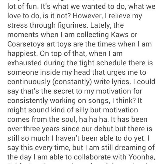What's really interesting is to hear about his perspective of music and how it matters to him the most, he always had an amazing relationship with music,his talents are out of this world he truly understood the assignment