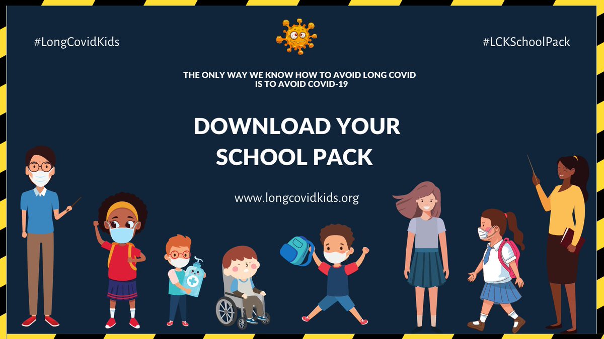 13) More than anything we want to prevent more kids from sharing our story. We are calling for the  @educationgovuk to put robust mitigation measures in schools. Our awareness pack provides information to support informed decision making.  #LCKSchoolPack  http://www.longcovidkids.org 