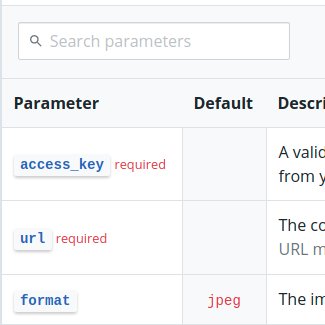 The list of parameters is now searchable in the documentation. Feedback welcome! :)
