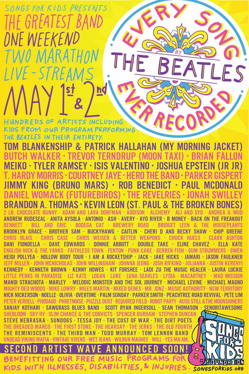 BackOnTheFreakout (@instantfreakout) on Twitter photo This Saturday night, May 1st at 9:00pm (EST) we will be performing for <a href="/songsforkids/">Songs For Kids</a> . This is a FUNDRAISER and we want all of you to SUPPORT the beautiful work Sings For Kids does. PLEASE and THANK YOU 🙏🏼 ✌🏼 ❤️ This Saturday night, May 1st at 9:00pm (EST) we will be performing for <a href="/songsforkids/">Songs For Kids</a> . This is a FUNDRAISER and we want all of you to SUPPORT the beautiful work Sings For Kids does. PLEASE and THANK YOU 🙏🏼 ✌🏼 ❤️