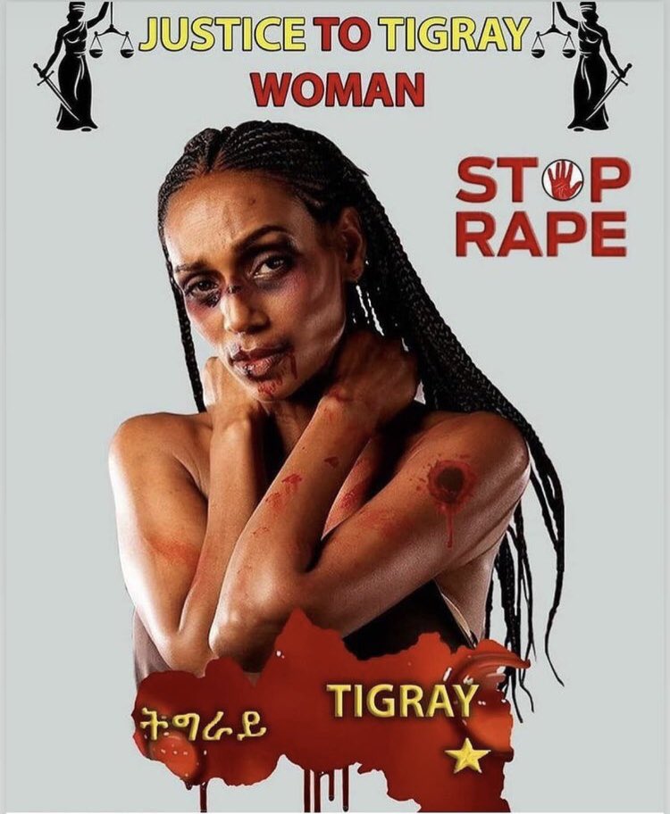 Eyerusalem_h_'s tweet photo. #Eritrea STOP RAPE #Tigray WOMAN
#Amhara STOP RAPE #Tigray WOMEN
#EritreanTroopsOutofTigray
#AmharaMilitiaOutofTigray
#AbiyToICC #UN #UNGovernment https://t.co/SREMDwKwoV