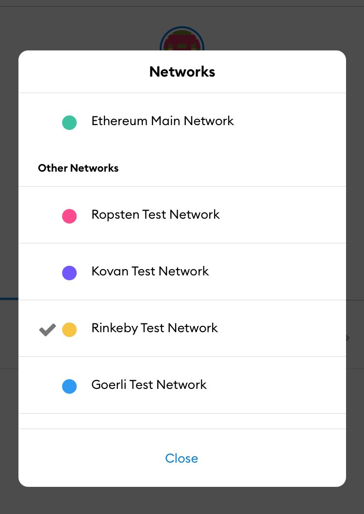 Make sure you’re on the rinkeby test network then tap the circled area to copy your wallet address which you’ll tweet then copy the tweet link and past on the rinkeby website. You should get the test eth immediately.