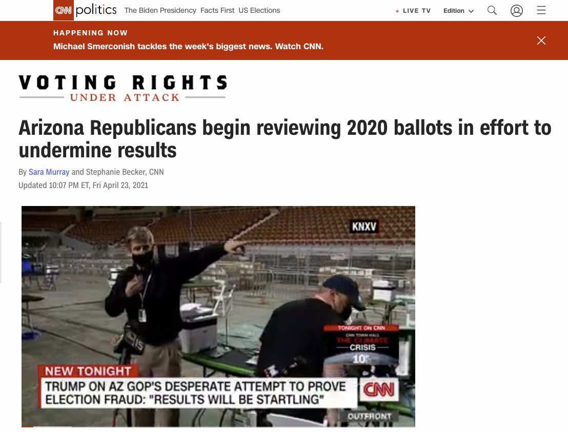 robbystarbuck's tweet photo. The mainstream media is propaganda. The mainstream media is propaganda. The mainstream media is propaganda.

Auditing an election is a way to restore trust in our elections, not an attempt to "undermine the results". If Democrats are sure they won, they shouldn’t worry. https://t.co/5nTLzx3Hsi
