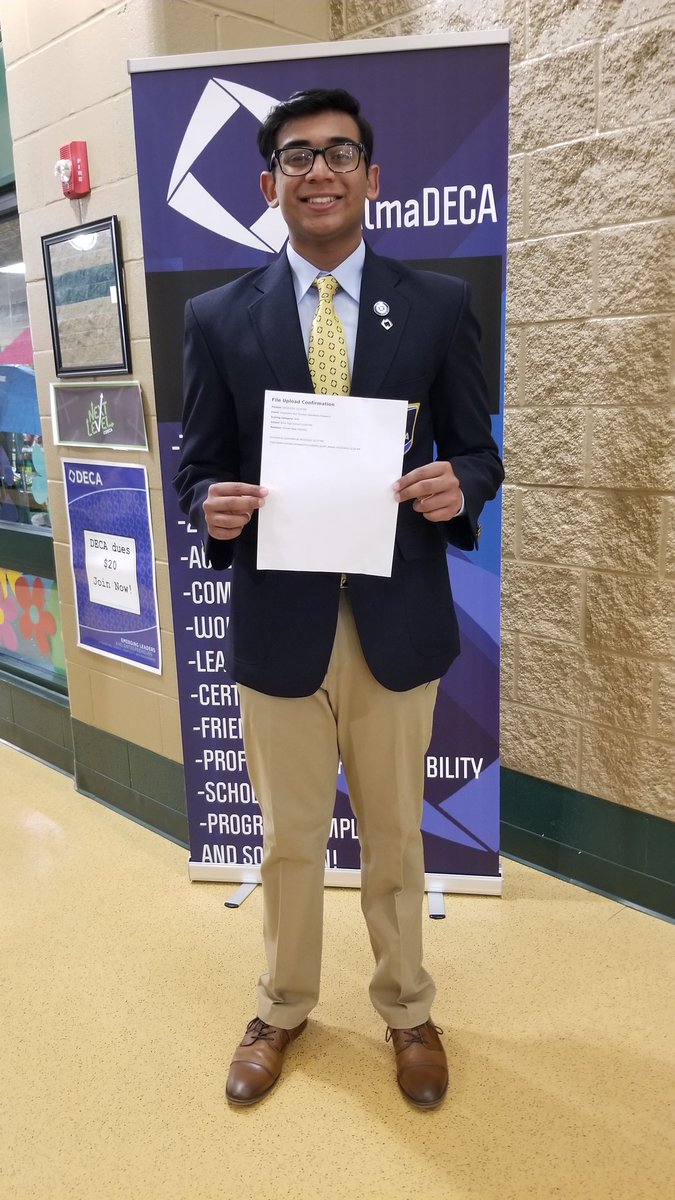 AlmaDECA's tweet photo. Congrats to #DECAICDC International Finalist in Hospitality and Tourism Operations Research! #DECAPower #weARdeca #NextLevel 👏🥳👏🥳👏🥳👏🥳👏🥳👏🥳👏🔷️💙🔷️💙🔷️💙🔷️ @AlmaSchools @ArkansasDECA https://t.co/udLDGriTbb