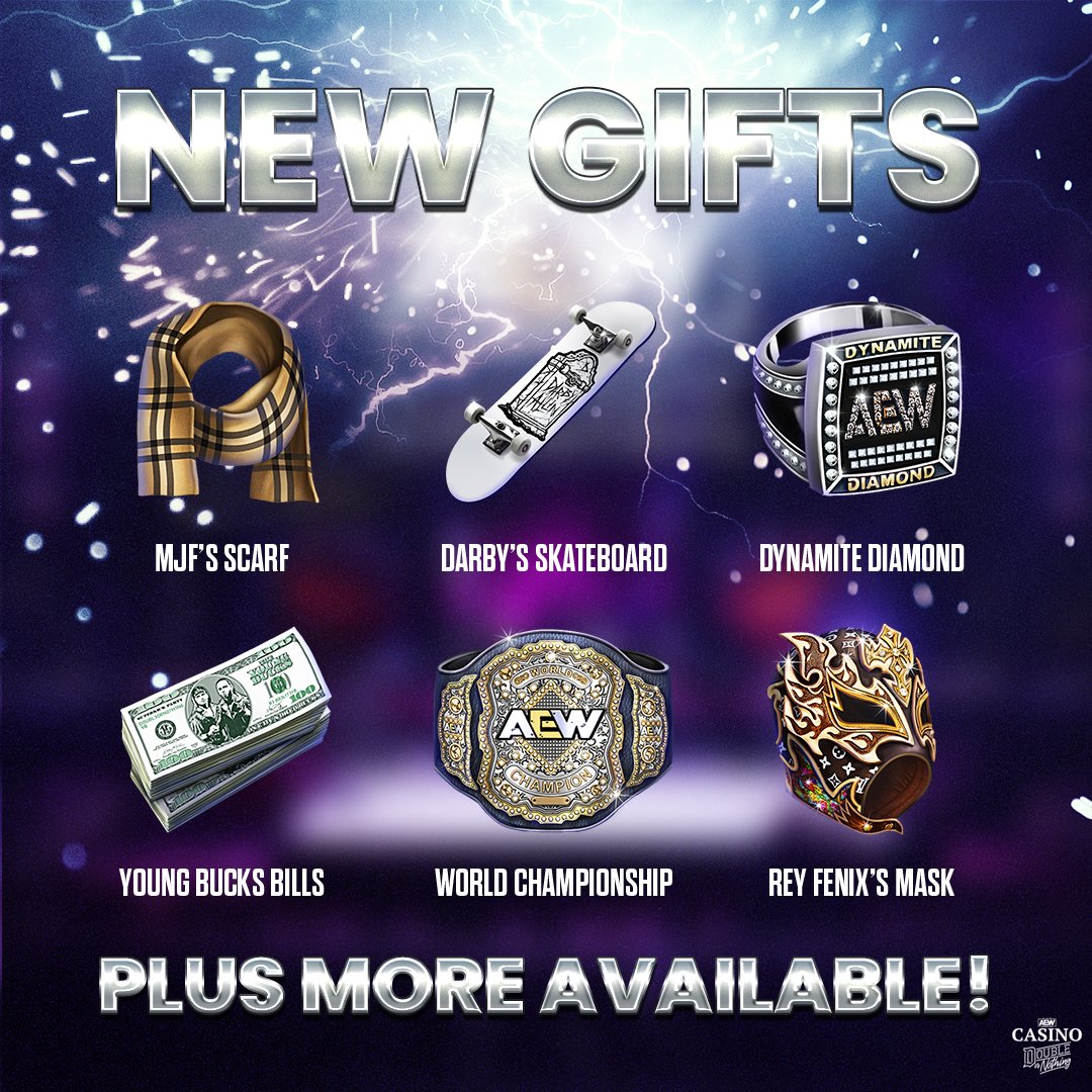 AEW Casino on Twitter "The new update to AEW Casino Double or Nothing