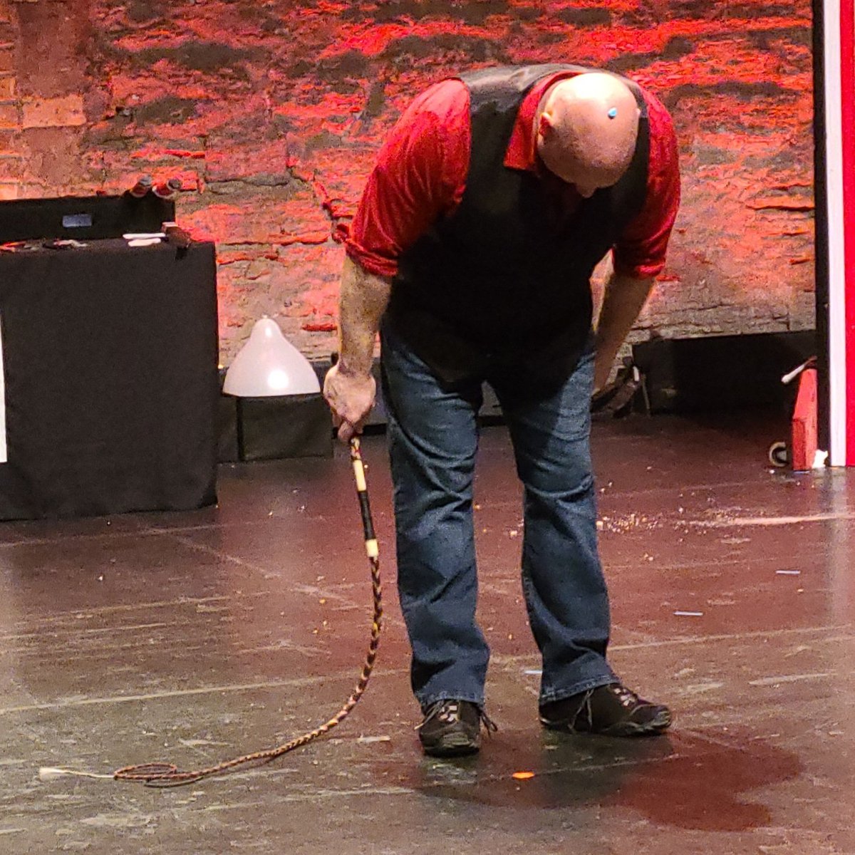 DangerCommittee's tweet image. Today we do our final two performances of Back to the Lab and take a bow.  This is your last chance!  Shows are at 2:00 and 7:00 PM.  We hope to see you there! #DangerCommittee #finale #ticketsonsale #thelabtheater #minneapolis #whips #fire #juggling #knifethrowing #yoyos