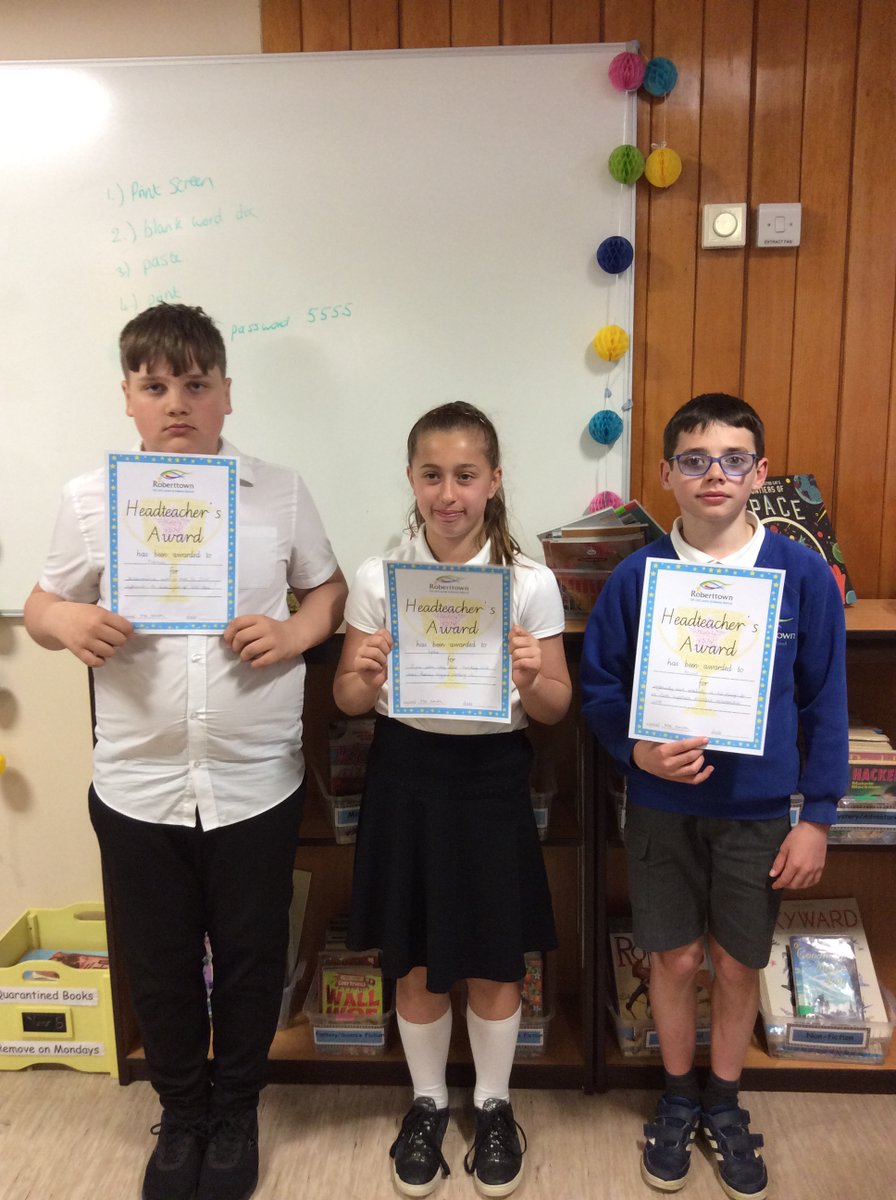 RoberttownSch's tweet photo. The end of another fantastic week in KS2. Lots of hard work and positive attitudes. Well done to all our celebration children. Super role models. https://t.co/8RTonnu0IX