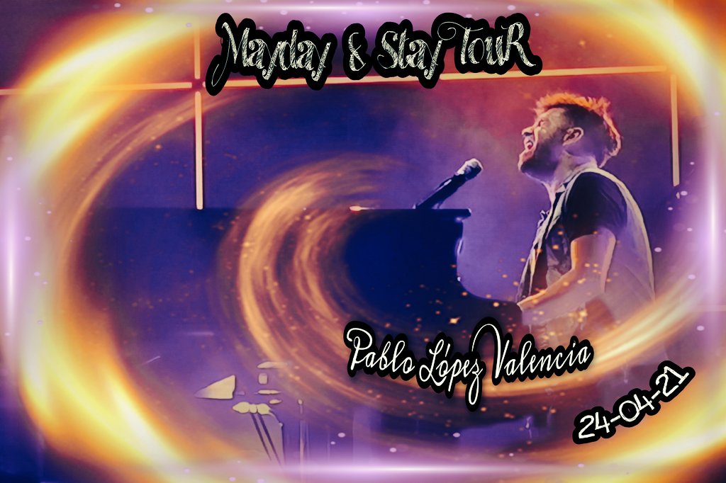 Todo es cuestión de Tempo
<a href="/PabloLopezMusic/">Pablo López</a>
#MaydayAndStayTour #Valencia #24Abril