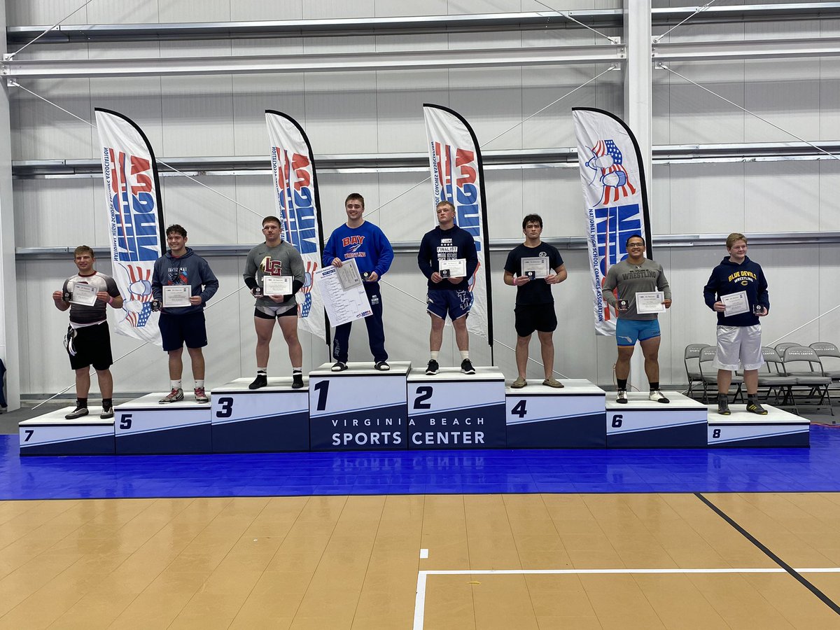 Congratulations to Josh Evans for achieving Senior All American status by placing fourth in the 220 weight class  at the2021 NHSCA National Wrestling Championships! <a href="/YorkHSAD/">John Ashley</a> <a href="/YHS2021/">☆ YHS 2021 ☆</a> <a href="/YorkBooster/">York High School Athletic Booster Club</a> <a href="/YorkFalcons/">York Falcon Sports</a>