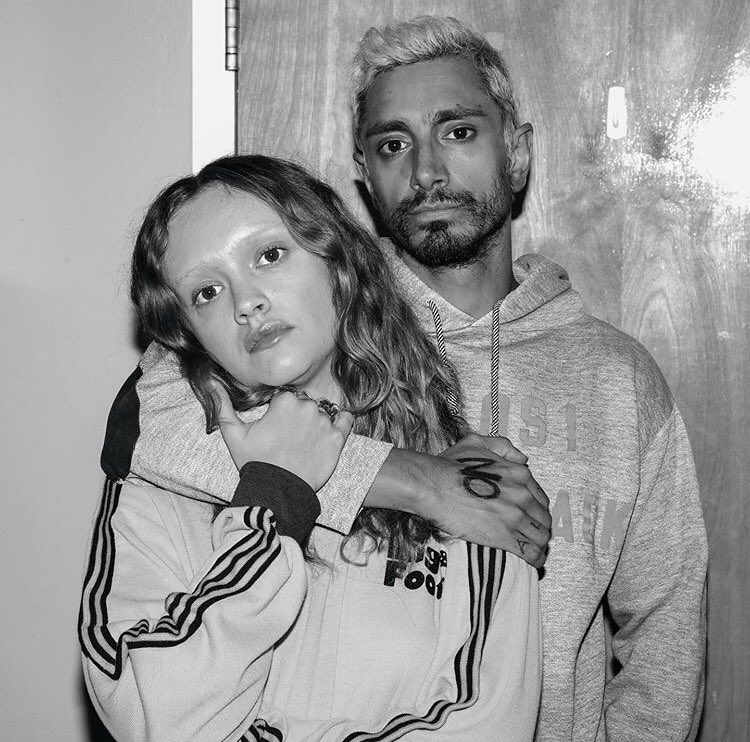 thisisnotahmad's tweet photo. riz ahmed and olivia cooke on the set of ‘sound of metal’ https://t.co/NjB4SeABv1