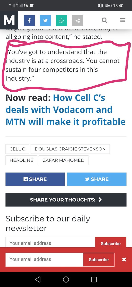 Allodds11's tweet photo. From Cellc CEO and CFO,  admitting that they are poor managers who do not know what they are doing in this industry. The industry is not at crossroads, only Cellc is and its thanks to that CEO, Juba, ZAF #BOYCOTTECELLC @splinter082 @CellC @Joscey2 @Mpho51069155 @Powerfm987 https://t.co/Ji5FgbkY4U