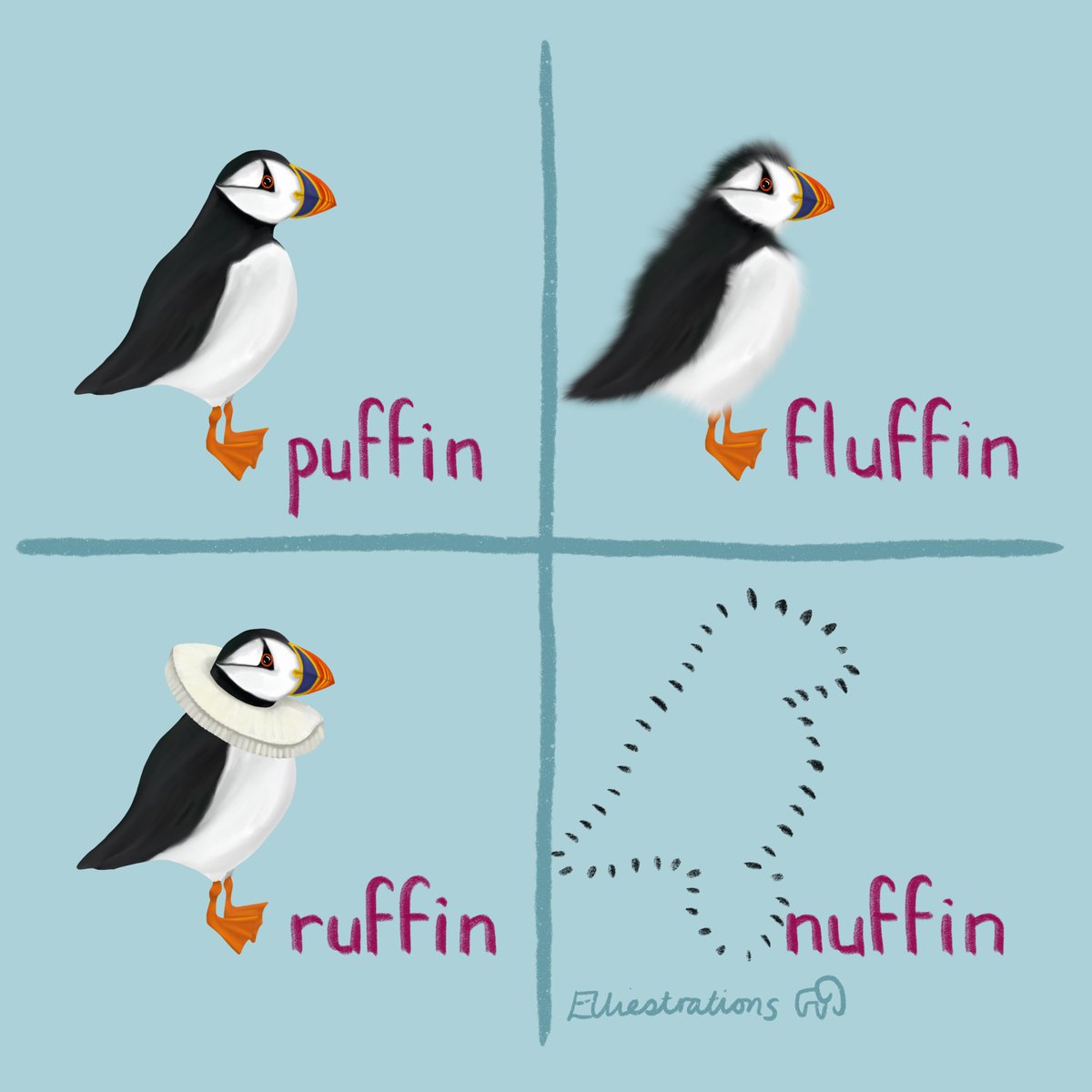 So lovely to have started seeing pictures of the puffins returning to our shores. Want to get out and see them myself! In the mean time, here is something a bit sillier #puffins #seabirds #getbirding