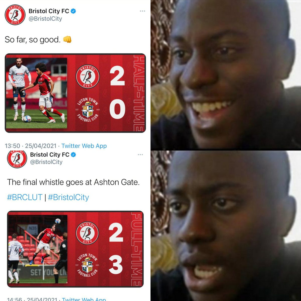 AnonymousRobin3's tweet image. @BristolCity 2020/2021 season summed up in one game.

#BristolCity 
#changesneeded