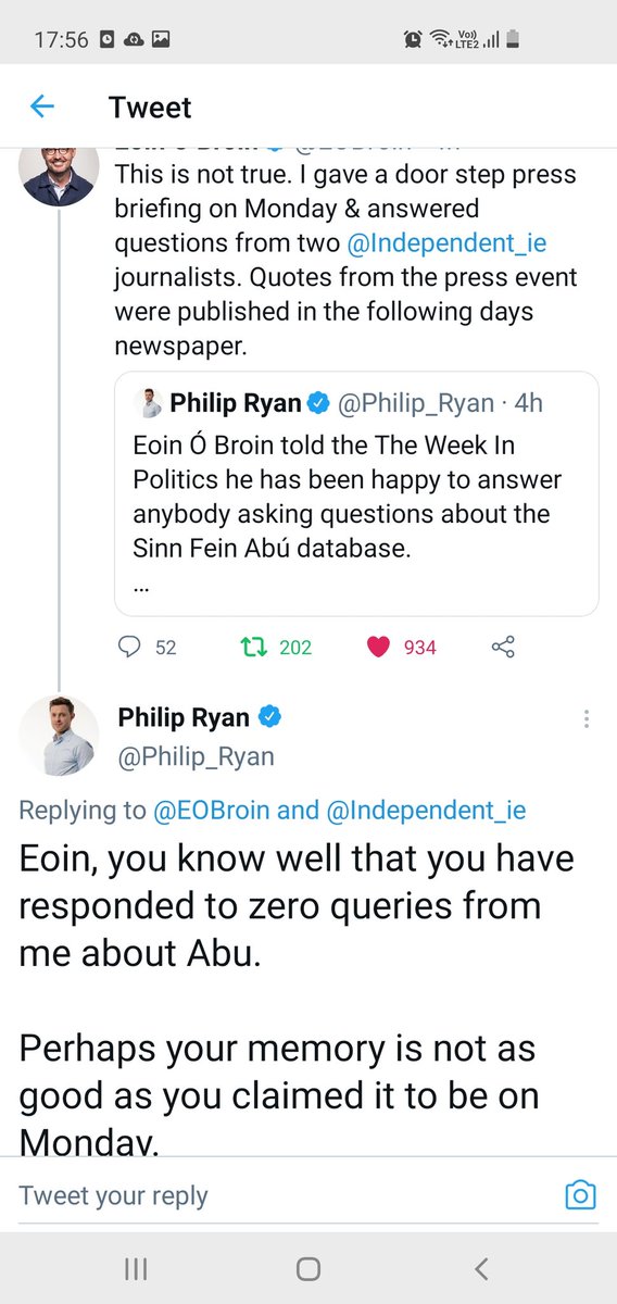 Here,  @Philip_Ryan, after being called out, moves the goalposts from "refused to answer any questions" to "responded to zero queries from me".Where is the  @PressOmb_Irl in all this?
