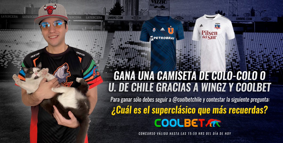 CONCURSO 🎁 - Junto a los chicos de Coolbet estaremos regalando una camiseta de Colo-Colo o Universidad de Chile.

¿Cómo participar? Fácil, deben seguir a @coolbetchile y contestar la siguiente pregunta:

¿Cuál es el clásico que más recuerdas? y listo! 🎁👕

Sorteo: 26/04