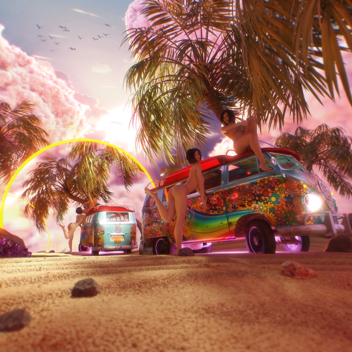 👯‍♀️TWINS FROM MY DREAMS @withFND 

☀️Sometimes you just want to drop everything and just chill on the Martian beach with twin beauties.

CINEMA 4D | REDSHIFT | 2160X2160 | JPEG

🌴foundation.app/IgorDabichev/t…

#NFT #nftart #cryptoart #NFTartwork #NFTartist #digitalart #Nft_Ru