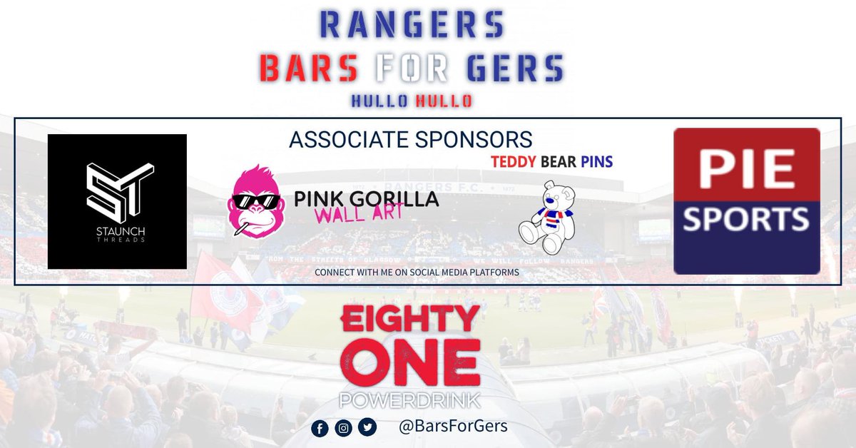 Bars For Gers-Hullo Hullo (@barsforgers) on Twitter photo BIG ANNOUNCEMENT !!
Lets Welcome <a href="/PieSportsScot/">Pie Sports</a> a NEW Official Associate Sponsor !
Fresh from The Bakery to your home, add some Bovril to enjoy with your family and friends. Experience the true “taste” of Scottish Football
WHO ATE ALL THE PIES👀
Pie Sports piesports.com BIG ANNOUNCEMENT !!
Lets Welcome <a href="/PieSportsScot/">Pie Sports</a> a NEW Official Associate Sponsor !
Fresh from The Bakery to your home, add some Bovril to enjoy with your family and friends. Experience the true “taste” of Scottish Football
WHO ATE ALL THE PIES👀
Pie Sports piesports.com