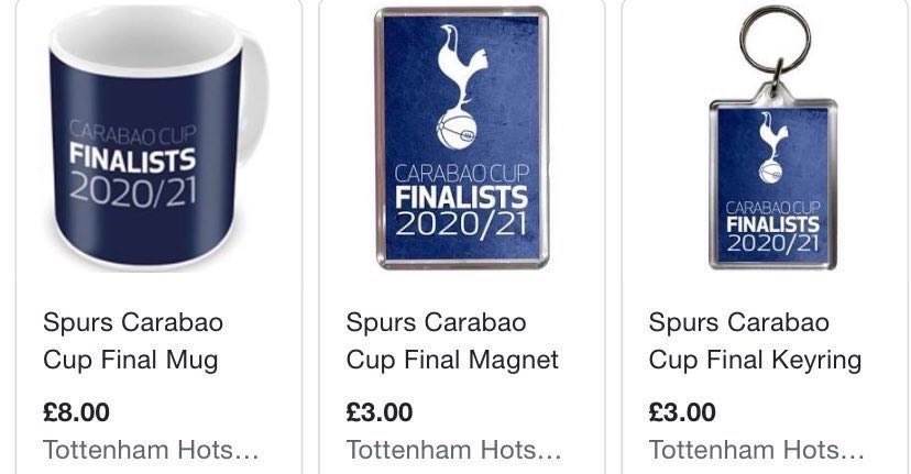 Final Keyring Spurs Carabao Cup Final Merchandise