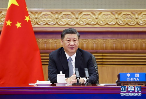 ChineseEmbinUK's tweet photo. President #Xijinping at Leaders Summit on Climate: 
Failure to respect Nature or follow its laws will only invite its revenge. Systemic spoil of Nature will take away the foundation of human survival and development, https://t.co/CUQgoCXV7e