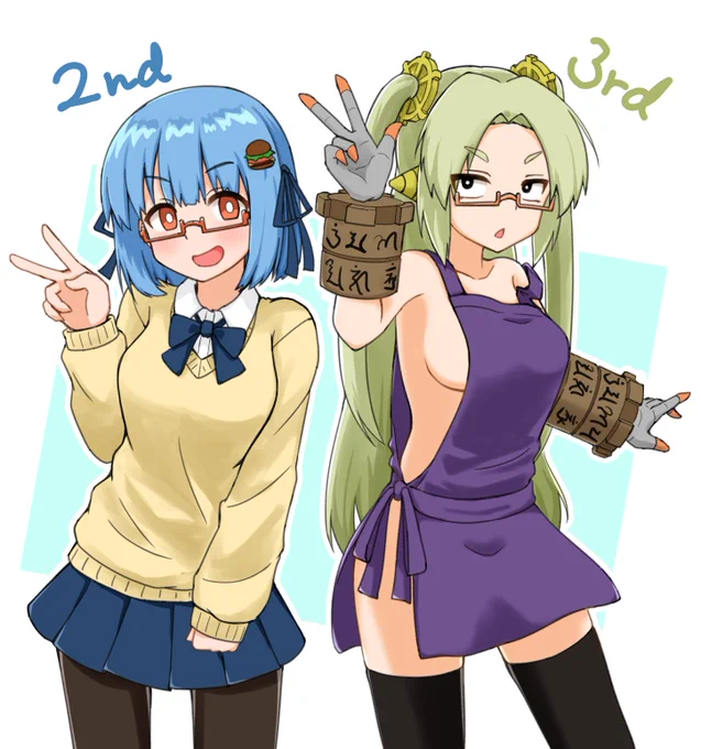 ハンバーガーちゃん2周年&マシーナリーとも子3周年おめでとうございます
