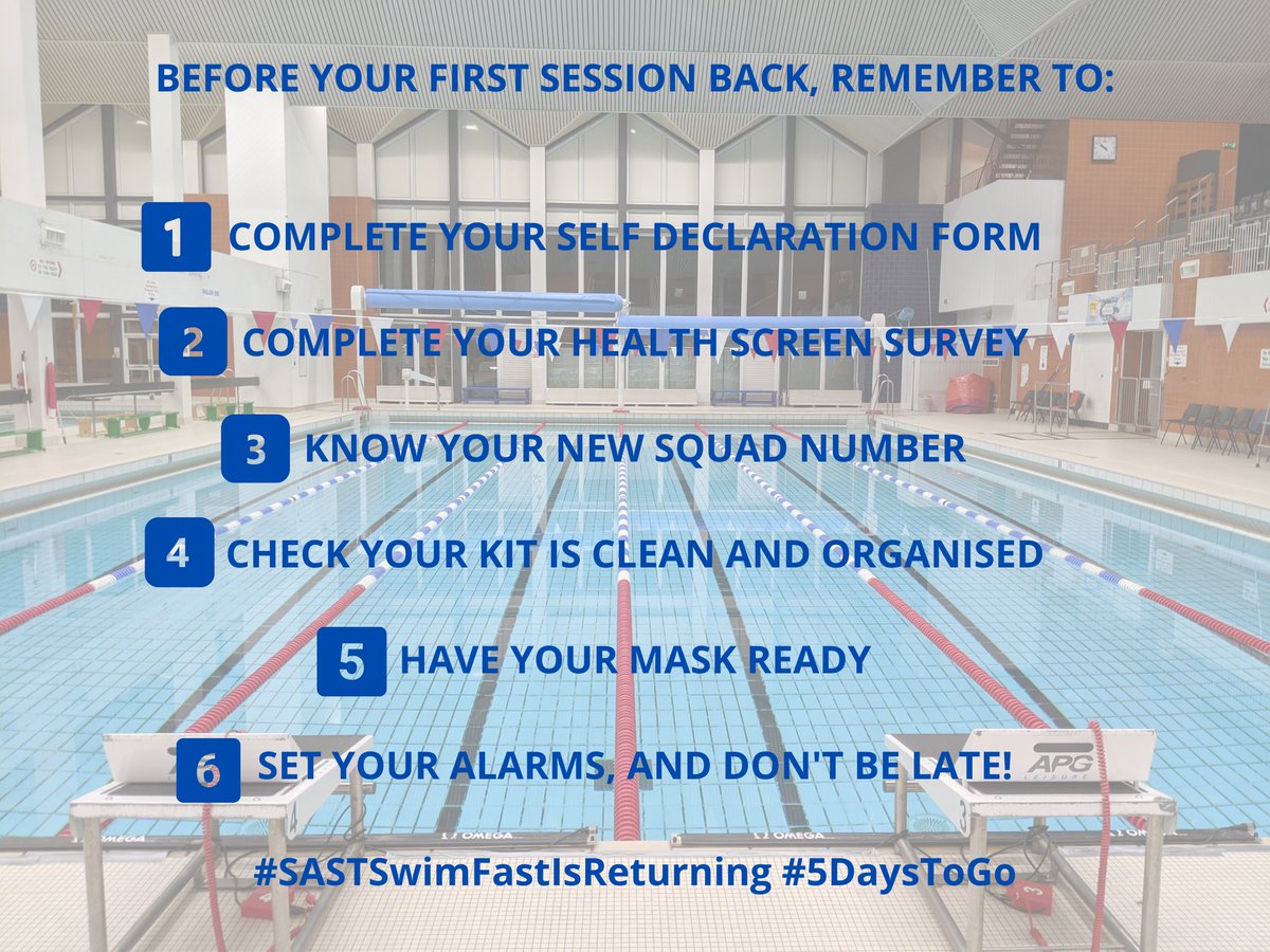 SASTSWIM's tweet photo. Excited much?!
We are really looking forward to seeing everyone (our under 18's) back in the water this week!
#SASTSwimFastIsBack https://t.co/kuICgsoykH