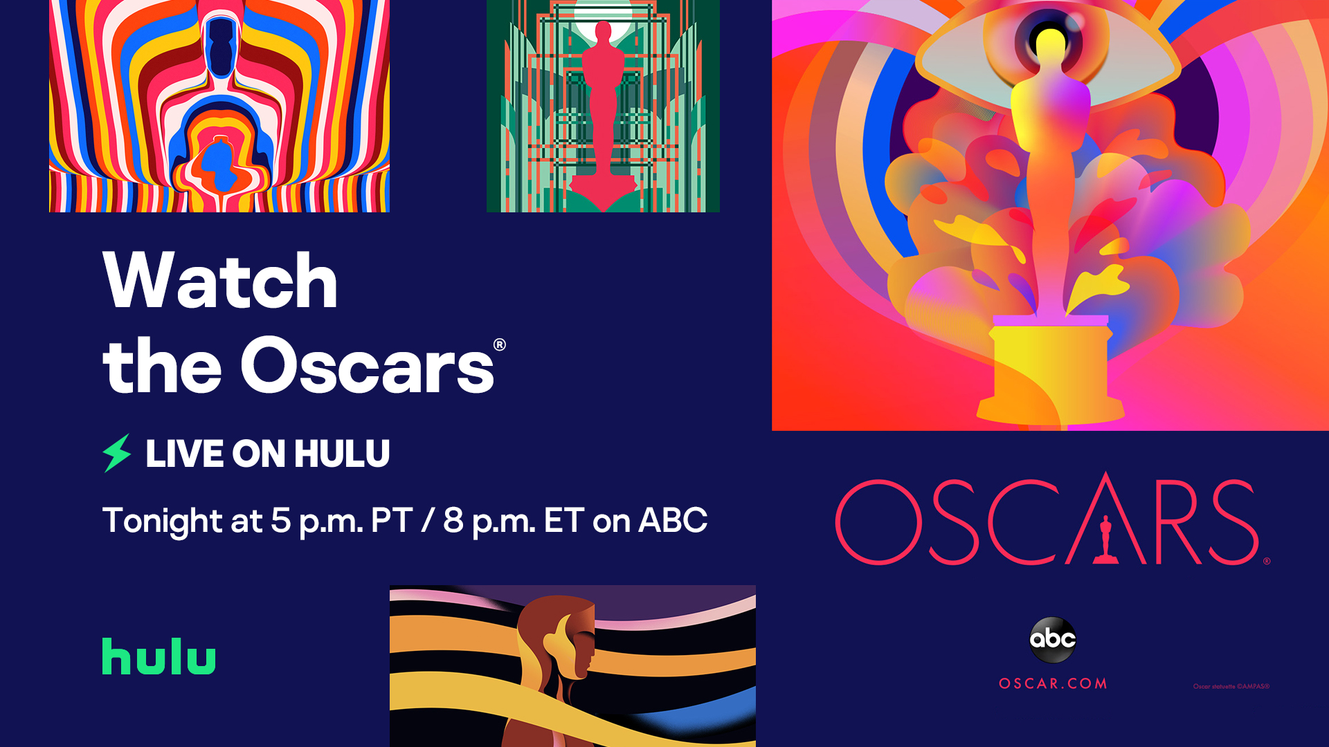 Hulu Support on X The best films of the year will be honored on a night full of glitz and glamour. Which movie do you think will win the coveted gold statue
