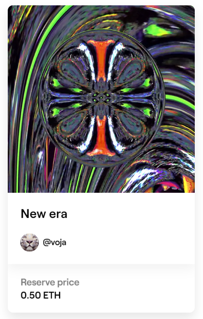 Vojaart's tweet photo. with auction going on for "The Clash" https://t.co/hAKRskvl7g

i have 2 NFTs left uncollected

New era:
https://t.co/jRZ5G1kflg

Joined Forces, collaboration with @oguzdogruart :
https://t.co/FUFghGE0Pv https://t.co/1Sx8T5Aw2l