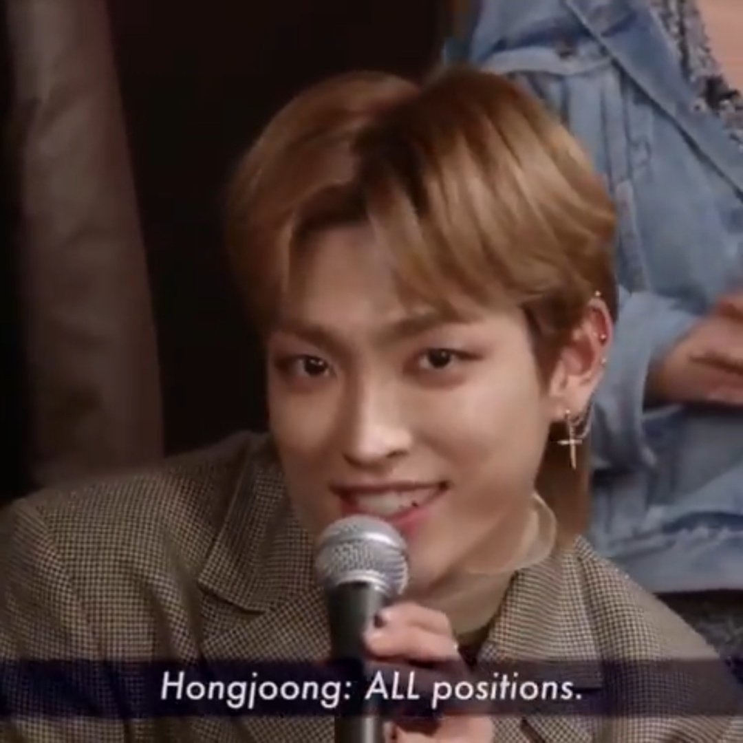 Kim Hongjoong is the coolest person you've ever seen in your life; so much needed thread