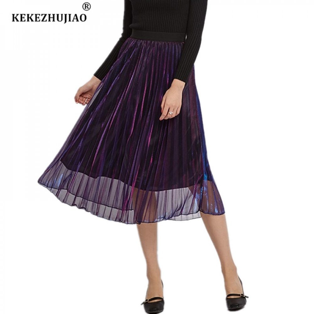ShopWiesa's tweet photo. Fashion Metallic gradient Pleated Skirt High Waist mid-Calf Elastic Waist Party Skirt Club Ladies Fenimias Spring Summer 2018 https://t.co/zl1pQwZfsf
#fashion|#tech|#home|#lifestyle https://t.co/ObA6gLT2L0