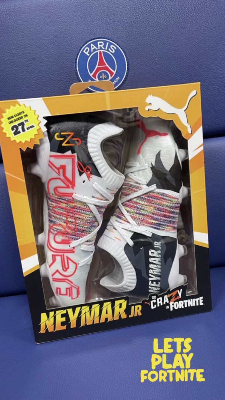Neymoleque | Fan on Twitter: "These are the Fortnite edition PUMA Future Z  boots Neymar wore in yesterday's match against Metz.  https://t.co/GixcfeXd8M" / Twitter