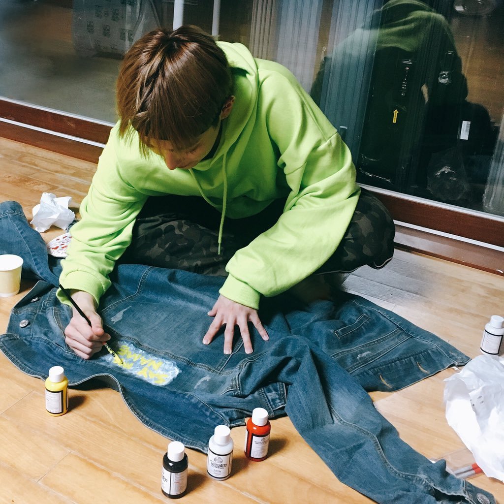 Hongjoong reforms clothes and things using his endless creativity and putting so deep meaning into every creation of him