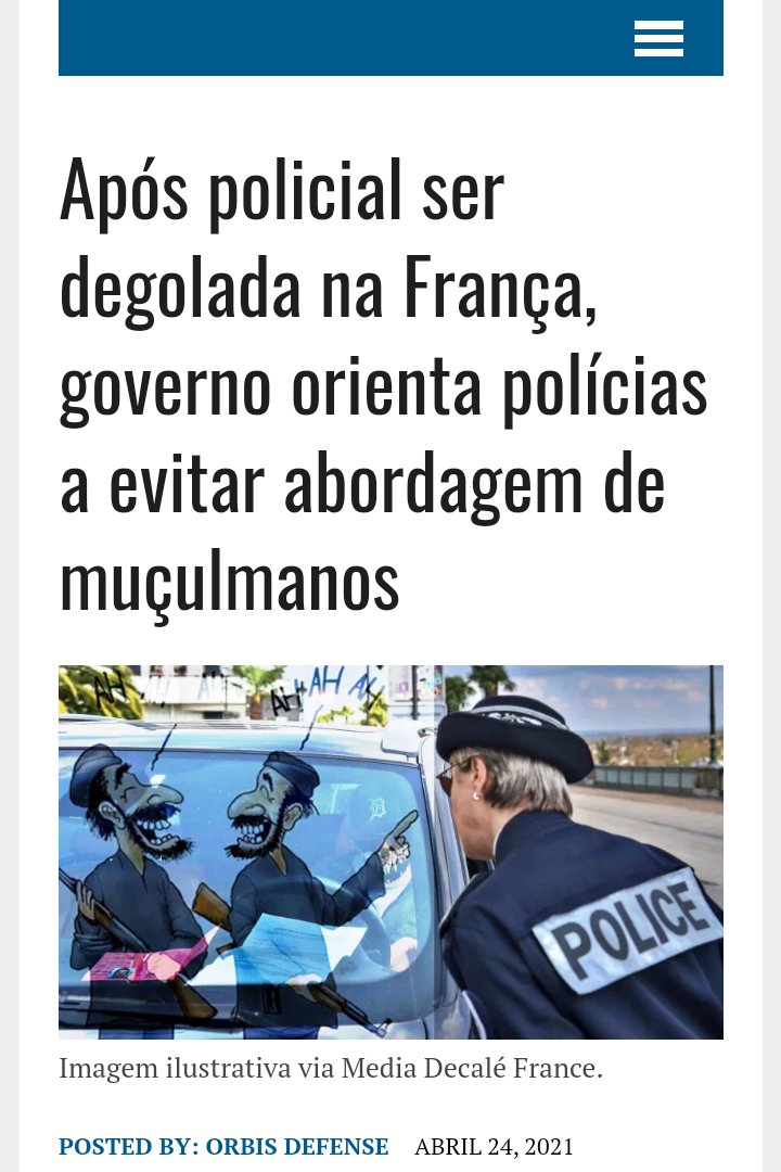 "Visite a França antes que acabe."

orbisdefense.com/apos-policial-…