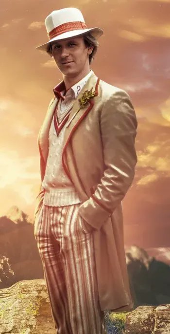 9) The Fifth Doctor Again, too light, again, like the hat. However unlike the seventh doctor I do like the vest, very simple. I could not rock the decorative vegetable tho......