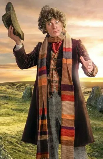 5) The Fourth DoctorOmg if I had this outfit..... This man would not be able to stand near me for more than a minute without me stealing his scarf, love the jacket, not to keen on his lighter jacket though (again light outer colours aren't my thing)
