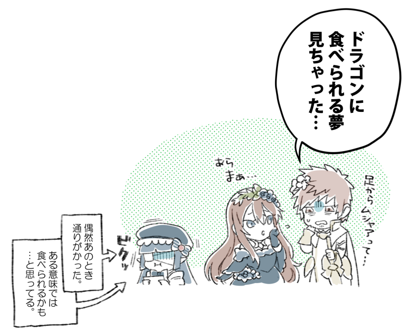 ジクグラで、微睡みの時間に竜の告白を受ける少年のお話。 