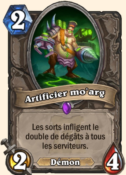 Alkylone's tweet photo. J'ai oublié de screen, mais j'arrive pas à comprendre pourquoi j'ai réussi à tuer la carte croc-de-lune en une seule fois en jouant Moarg x 2 + explosion gangrenée. Je crois que j'ai mal compris la carte... Une explication ? 

(PS : J'ai joué explosion sur un autre serviteur) https://t.co/xGzDqy3gBk