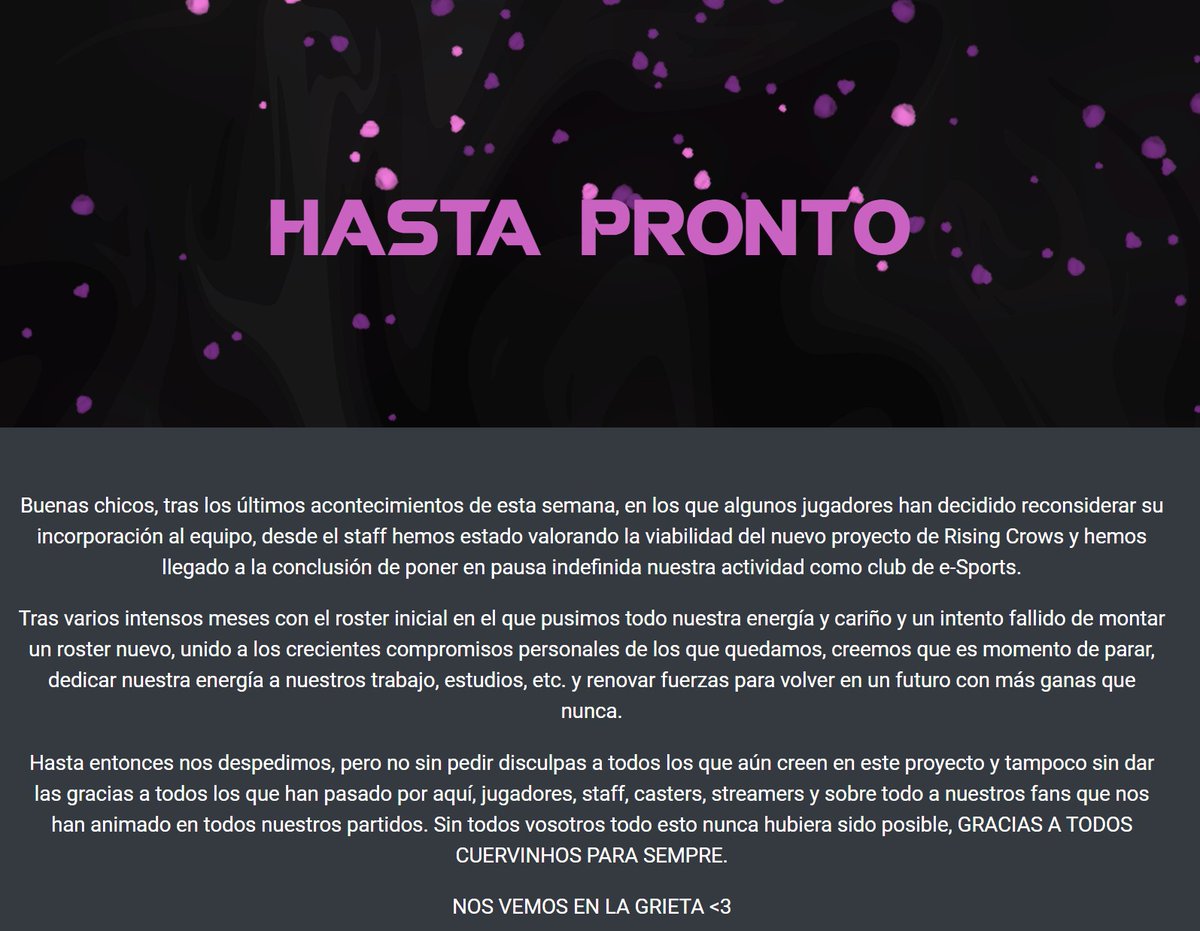 Rising Crows e-Sports tweet media