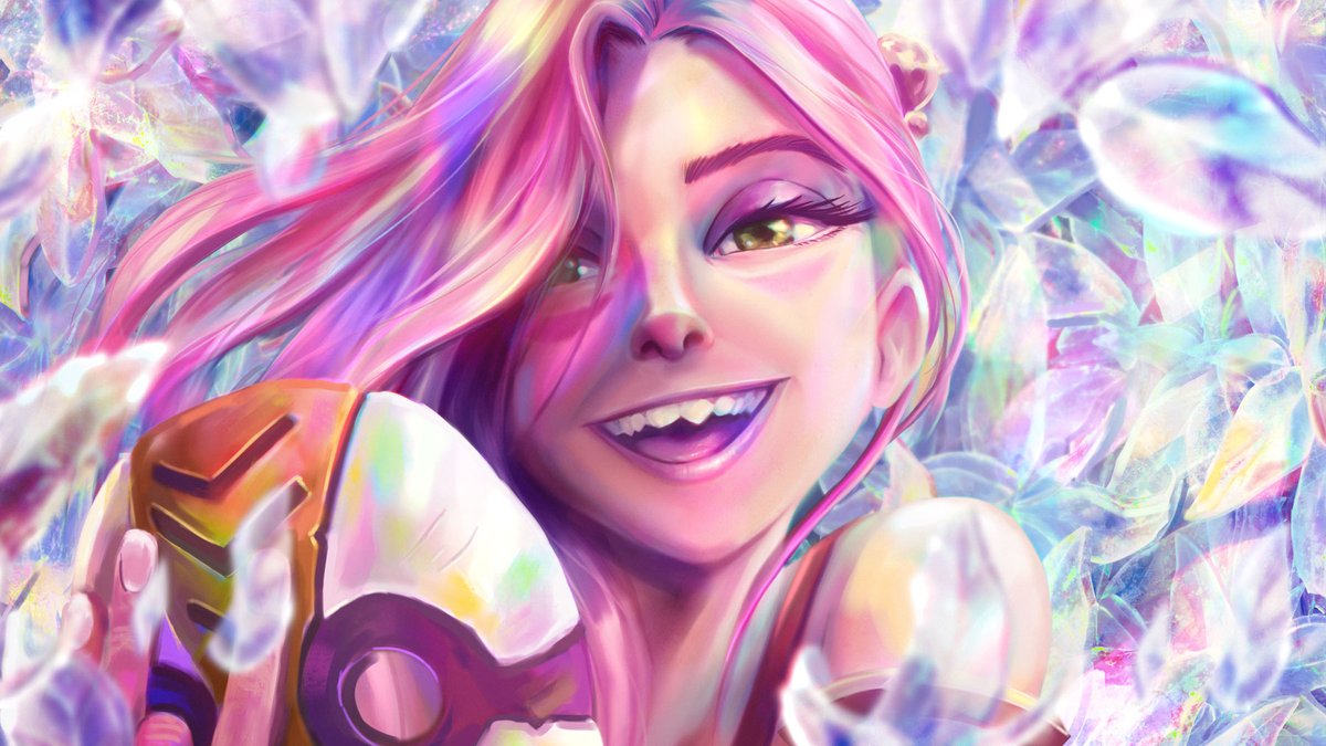 Hey peeps! just finished this one 💎🌿🌈 our OC Purple on a much happier and colorful mood (Alterspace dreamy vibes)  the 10k res is going to be available on our patreon during May 🤗