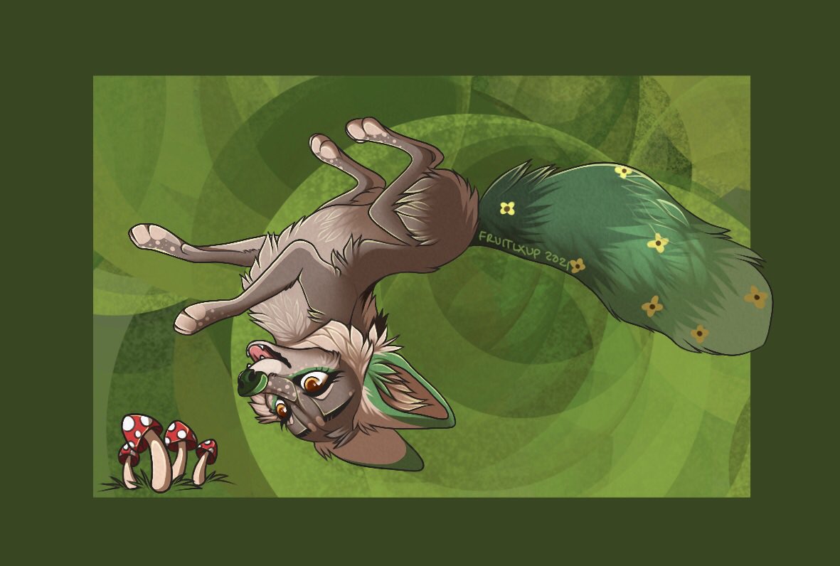 Foolishdingo's tweet photo. Realized I never posted the finished here. For Herb on Wolfhome #chibi #commission #furry #furryart #procreate #wolfhome https://t.co/WHvE86I0Zh